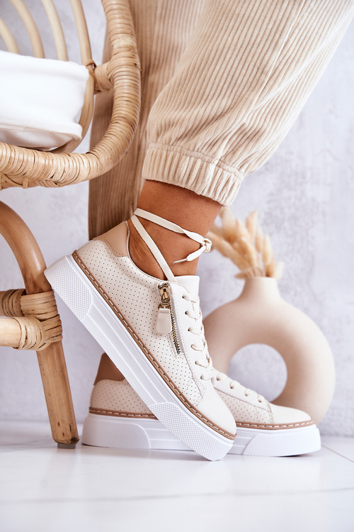 Спортивне взуття на платформі Бежеві Louisa