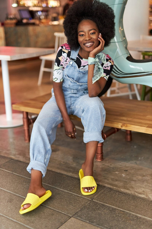 Жіночі тапочки Big Star HH274A040 жовті