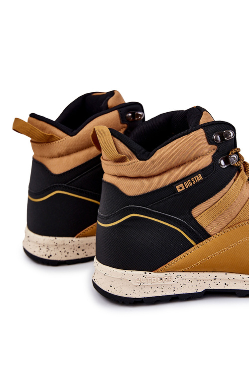 Чоловічі трекінгові утеплені черевики Big Star KK174373 Camel