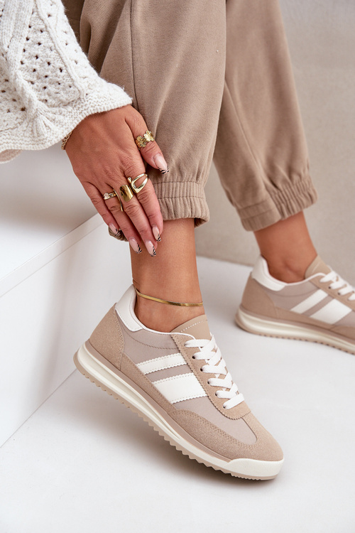 Низькі кросівки жіночі бежеві Sellira