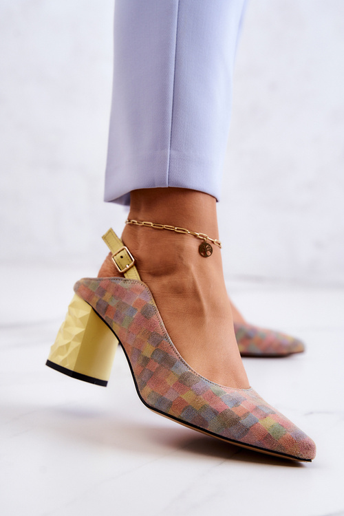 Замшеві туфлі Maciejka 05427-39 Різнокольорові