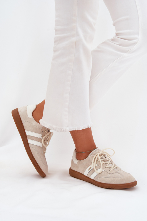 Низькі Шкіряні Кросівки Для Жінок Бежеві Ismina