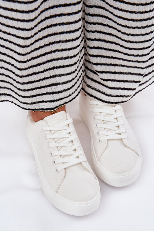 Жіночі Текстильні Кросівки На Платформі Big Star RR274463 Білі