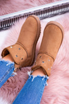 Жіночі утеплені чоботи Snow Boots Suede Camel Biggy