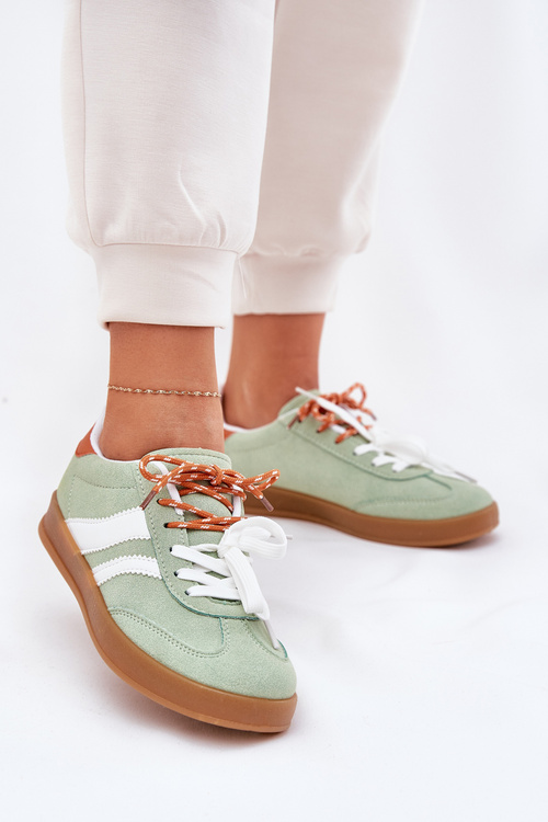 Низькі Жіночі Кросівки З Подвійним Шнурівкою Зелені Ventus