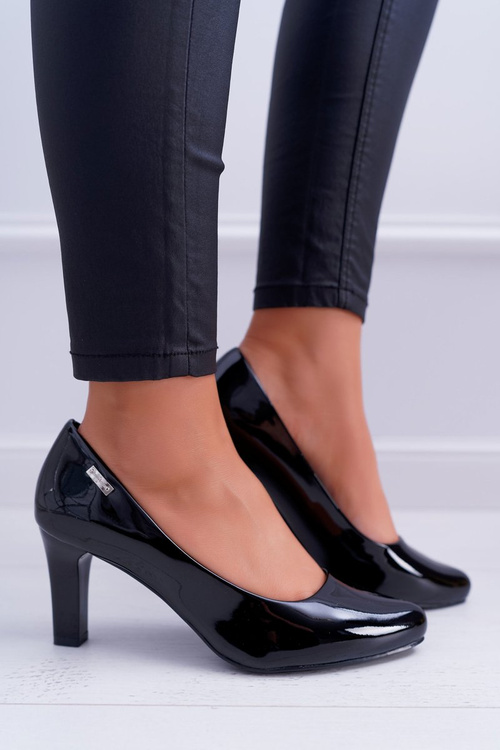 Жіночі човники Sergio Leone Black Lacquered Orsola