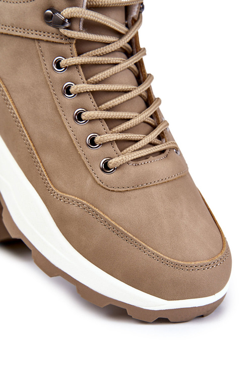 Чоловічі теплі трекінгові кросівки Trappers Beige Otto