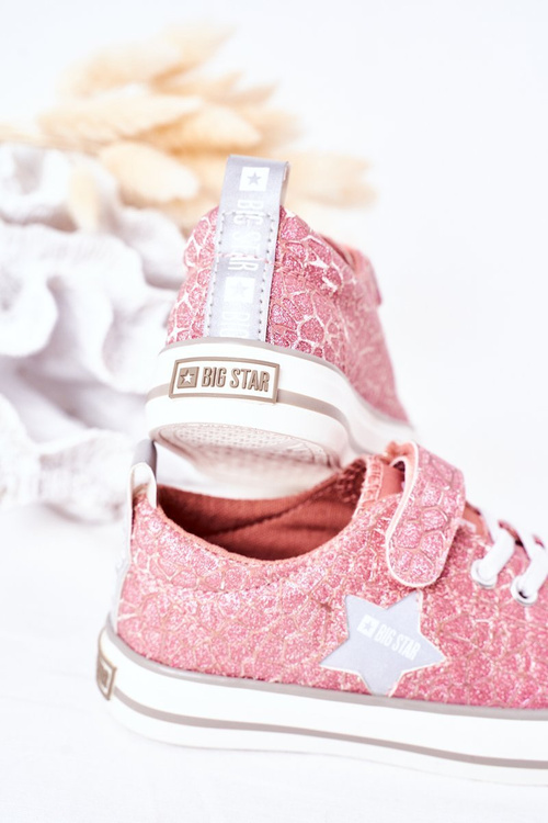 Дитячі кросівки на липучці BIG STAR HH374027 Рожеві