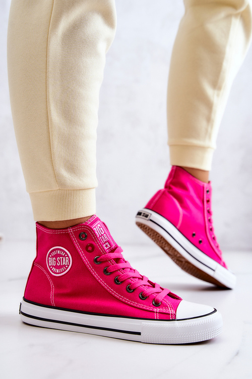 Жіночі високі кросівки Big Star JJ274210 Фуксія
