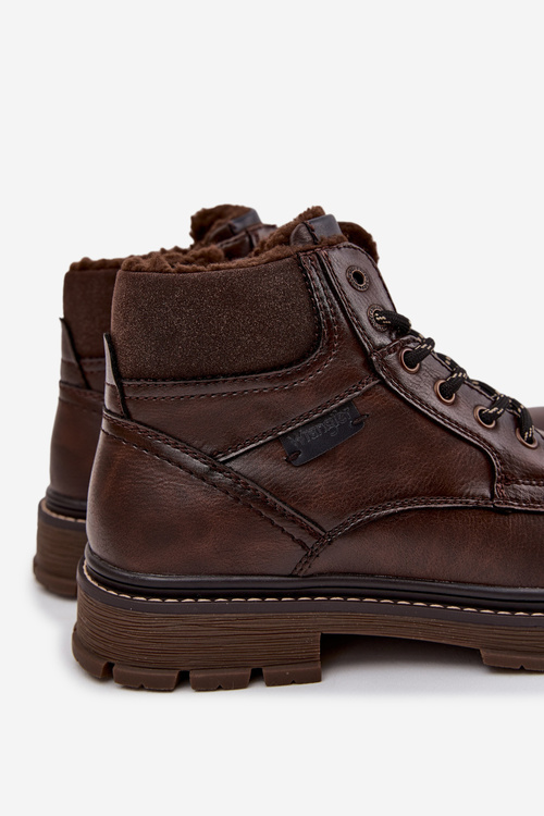 Чоловічі утеплені черевики Wrangler 20253034.IKU Темно-коричневі