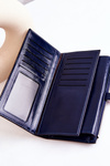 Великий шкіряний гаманець з магнітом Navy Nereva 