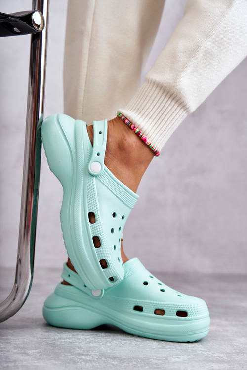 Жіночі поролонові тапочки Crocs Mint Coline