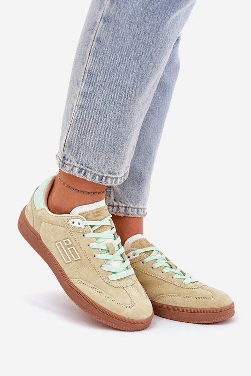 Замшеве Спортивне Взуття Кросівки Для Жінок D.Franklin Лайм DFSH387005