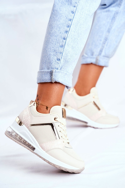 Жіночі кросівки спортивні бежеві Sparks