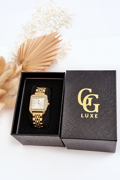 Жіночий водонепроникний годинник GG Luxe Gold Zirconia