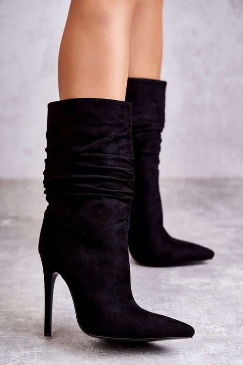 Жіночі м'яті чоботи Чоботи чорні Лагуна