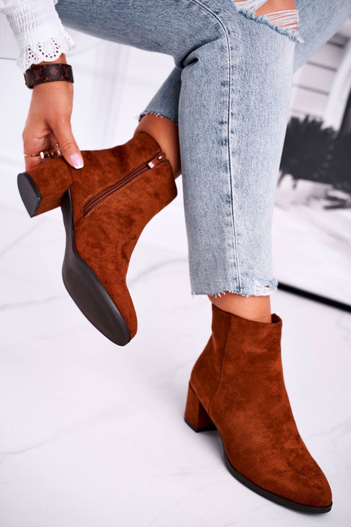 Чоботи жіночі на підборах Sergio Leone Camel BT528