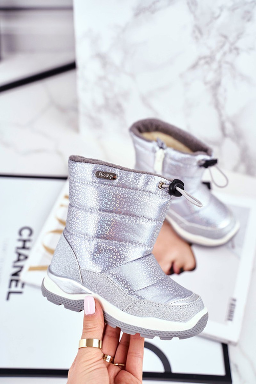 Жіночі снігові черевики теплі з натуральної вовни Silver Felini