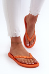 Плоскі гнучкі жіночі шльопанці ZAXY JJ285254 помаранчеві