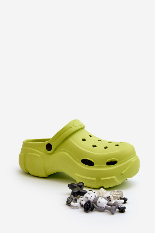 Жіночі легкі шльопанці з поролону на масивній підошві Lime Matirra