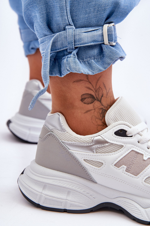 Жіночі стильні сітчасті кросівки Біла Венеція