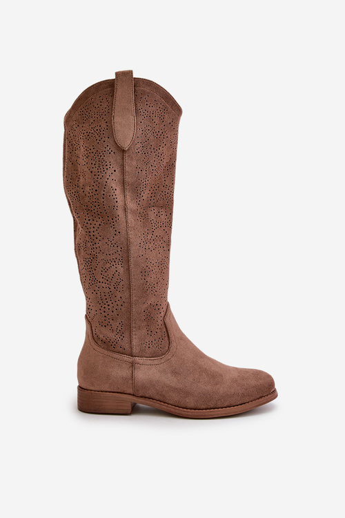 Коричневі жіночі чоботи S.Barski HY42-132