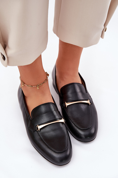 Шкіряні Напівчеревики Мокасини Жіночі Maciejka K6809-01 Чорні