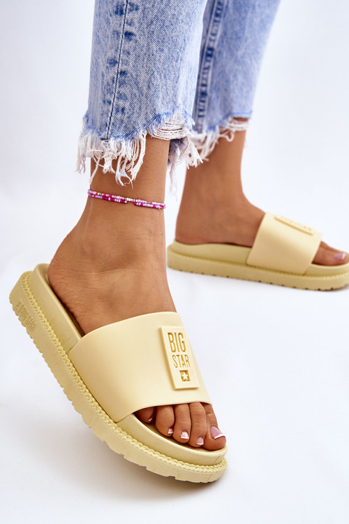 Жіночі тапочки Big Star LL274427 Жовті