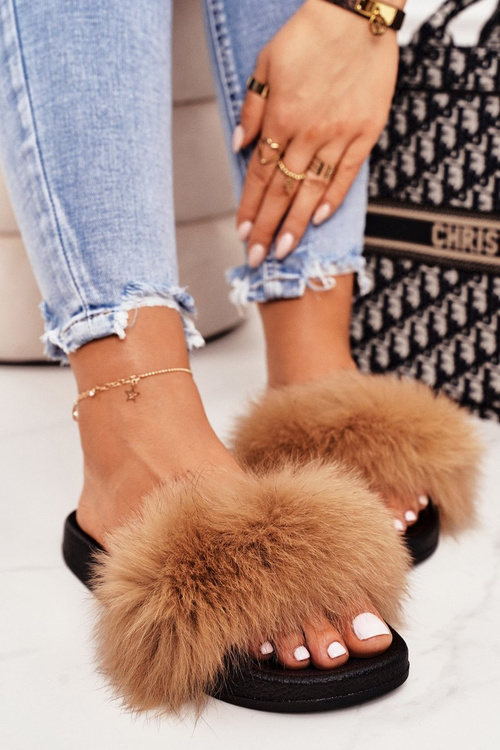 Жіночі тапочки з хутром Camel Belmondo