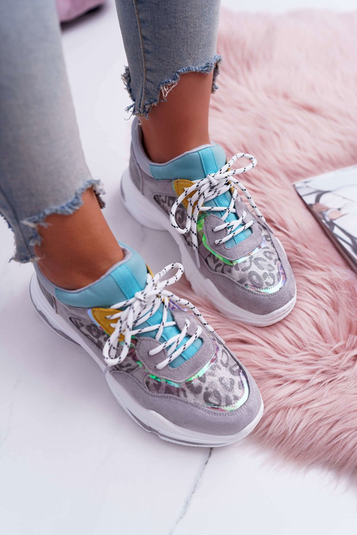 Спортивне жіноче взуття на високій підошві сірого кольору Cabana