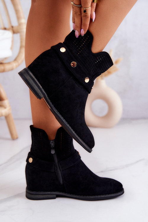 Ажурні жіночі весняні черевики Black Royale