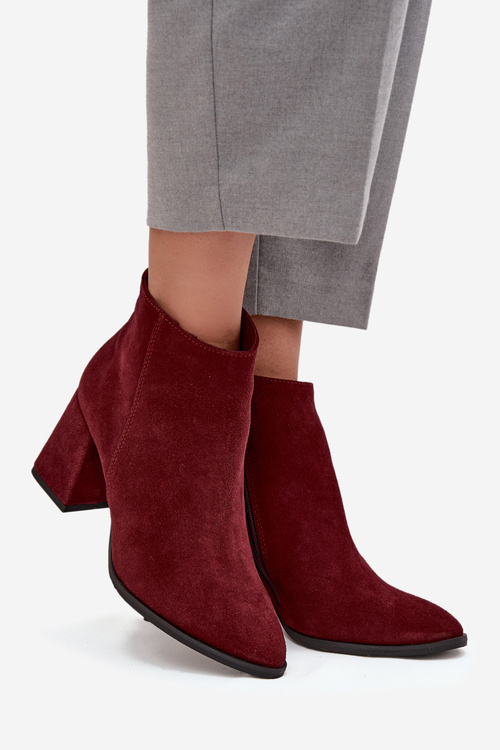 Чоботи Жіночі На Каблуці З Золотим Детом Шоколадні Зазу 3128