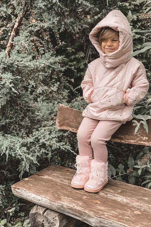 Дитячі снігові черевики з хутром Рожева Мінні Маус