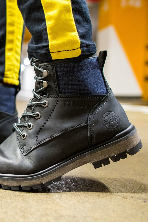 Чоловічі шкіряні трепери Big Star Black EE174267