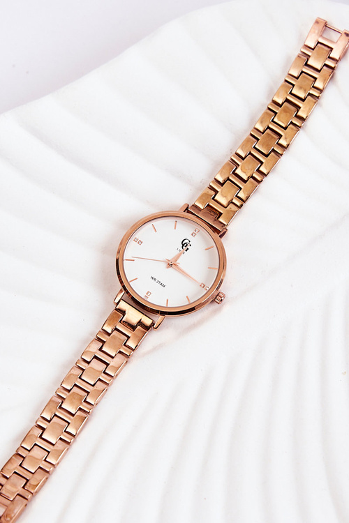 Жіночий годинник GG Luxe Rose Gold з кубічним цирконієм