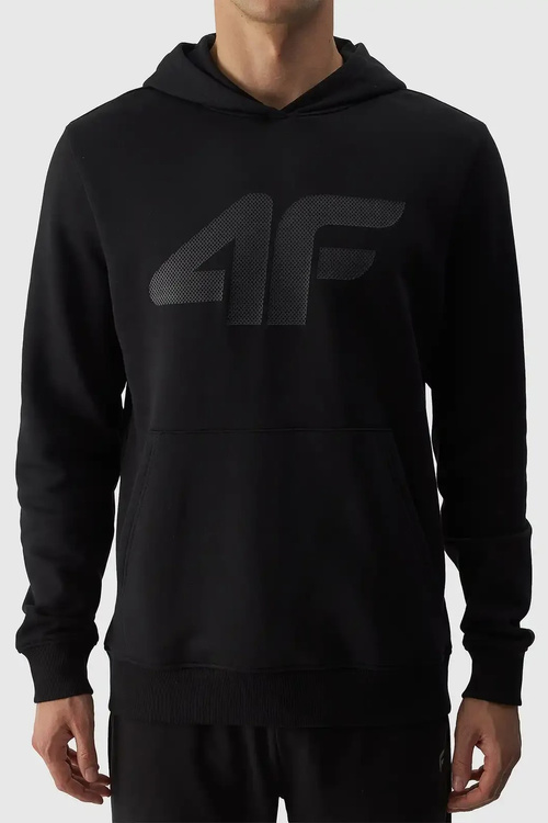 Чоловічий пуловер з капюшоном чорний 4FWMM00TSWSM1464-20S