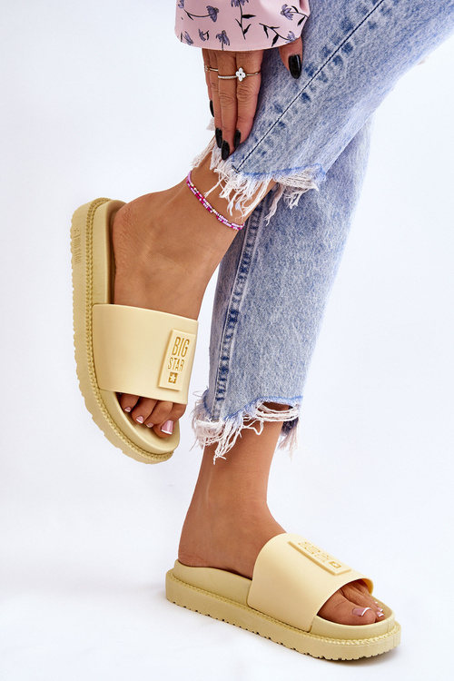 Жіночі тапочки Big Star LL274427 Жовті