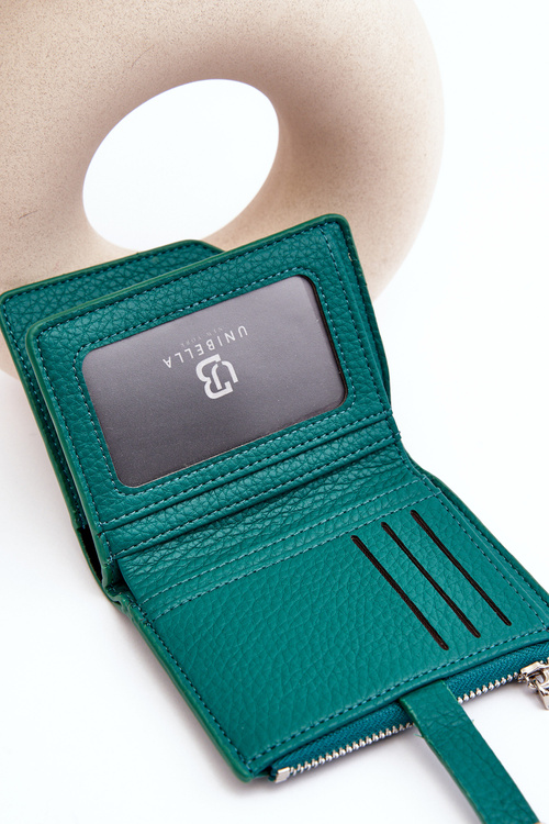 Гаманець жіночий з еко шкіри Лазара зеленого кольору