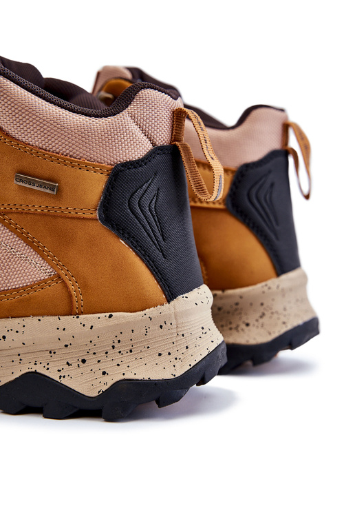 Чоловічі теплі трекінгові кросівки Cross Jeans KK1R4020C Camel