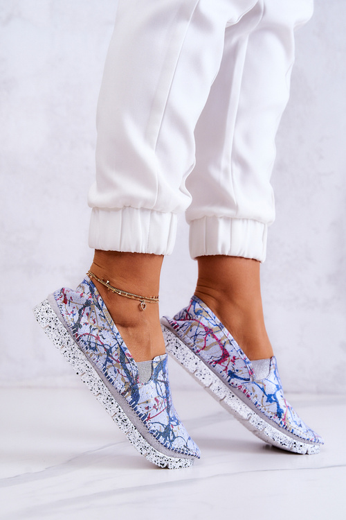 Жіночі шкіряні туфлі Maciejka 03512-39 Сині