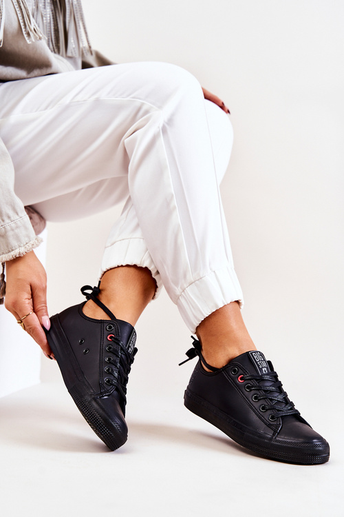 Низькі шкіряні кросівки Big Star JJ274006 Чорні