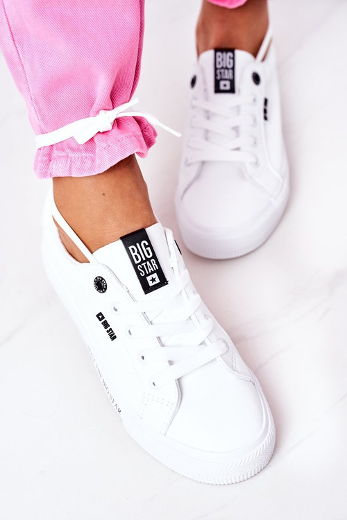 Жіночі шкіряні тенісні туфлі BIG STAR EE274316 Білі