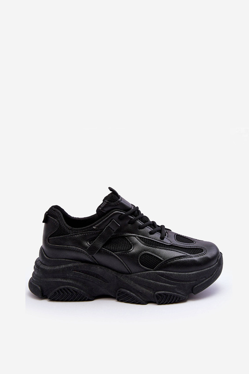 Жіночі кросівки на масивній платформі Black Agnenia