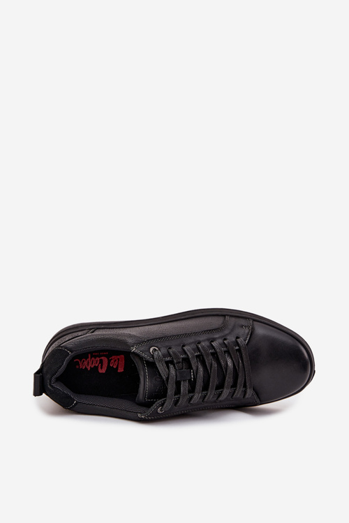 Шкіряні чоловічі кросівки Lee Cooper LCJ-25-33-3965 Чорні