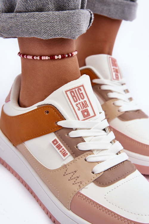 Жіночі спортивні кросівки Big Star MM274355 Коричнево-рожеві