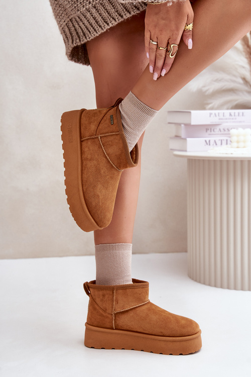 Низькі зимові черевики на платформі Big Star OO274A098 Camel