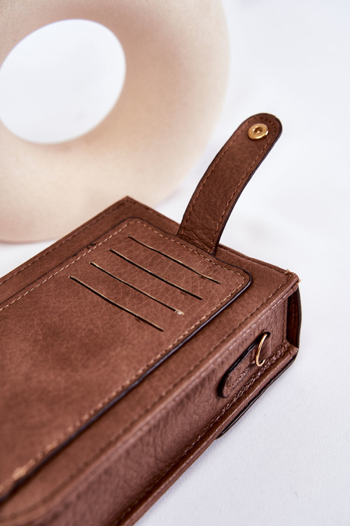 Гаманець маленький з орнаментом Темно-коричневий Neliss