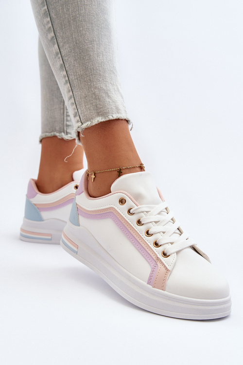 Жіночі кросівки з рожевими паєтками Elnami