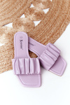Жіночі класичні тапочки фіолетового кольору