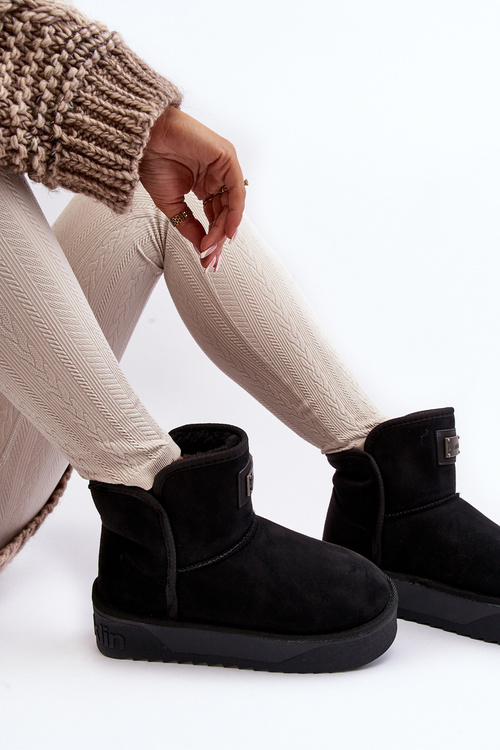 Веганські водонепроникні зимові черевики на платформі DFranklin DFSH371004 Чорні